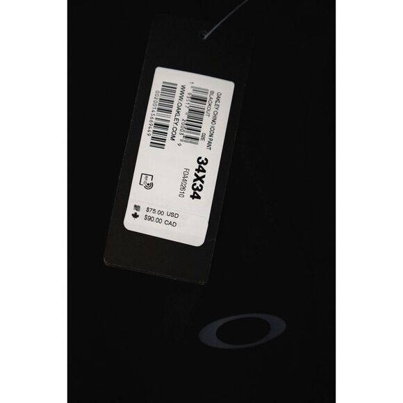 Oakley F0A402610 Men's Sz 34x34 Black Hydrolix Regular Fit Chino Icon Pants - Picture 6 of 12